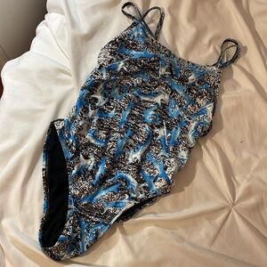 Jolyn Shark Print Swimsuit